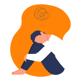 Homme souffrant de dépression